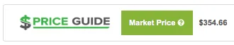 The new Market Price in action, reflecting the updated post-buyout value of Moat. A screenshot of the TCGPlayer platform showing a single Market Price ($354.66) for Moat.